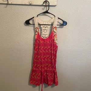 Super cute top or bathing suit coverup!